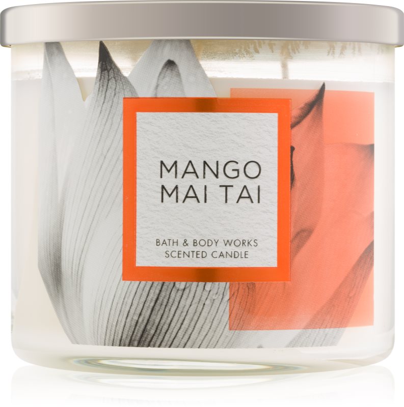 Bath & Body Works Mango Mai Tai ароматна свещ 411 гр.