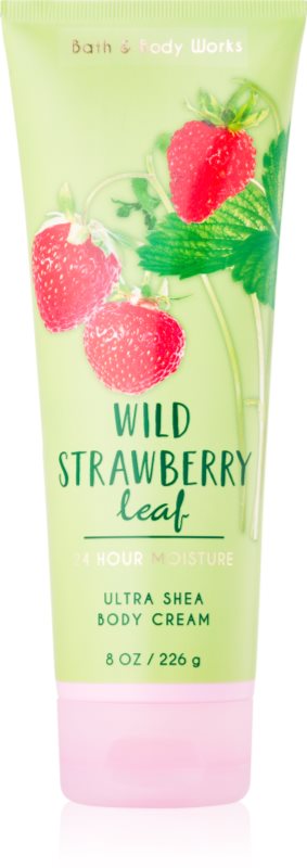 Bath & Body Works Wild Strawberry Leaf crema corporal para mujer 226 g
