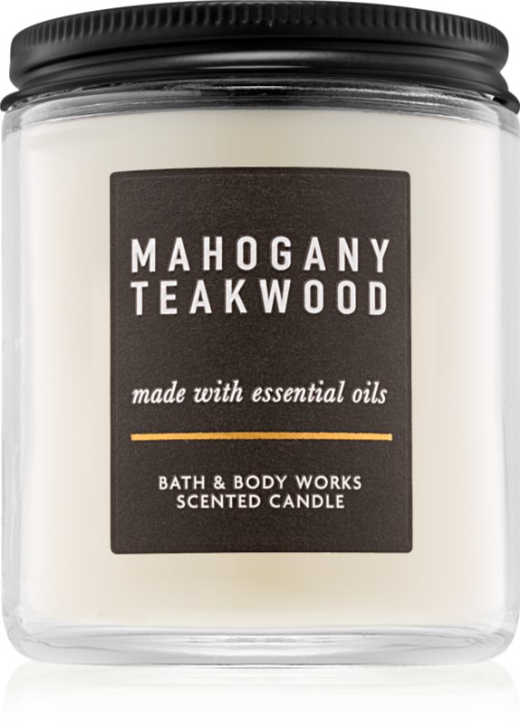 Bath & Body Works Mahogany Teakwood dišeča sveča 198 g III.