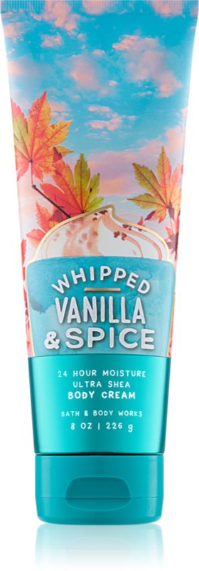 Bath & Body Works Whipped Vanilla & Spice telový krém pre ženy 226 g