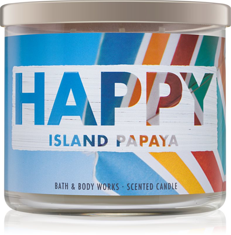 Bath & Body Works Happy Island Papaya Scented Candle 411 g