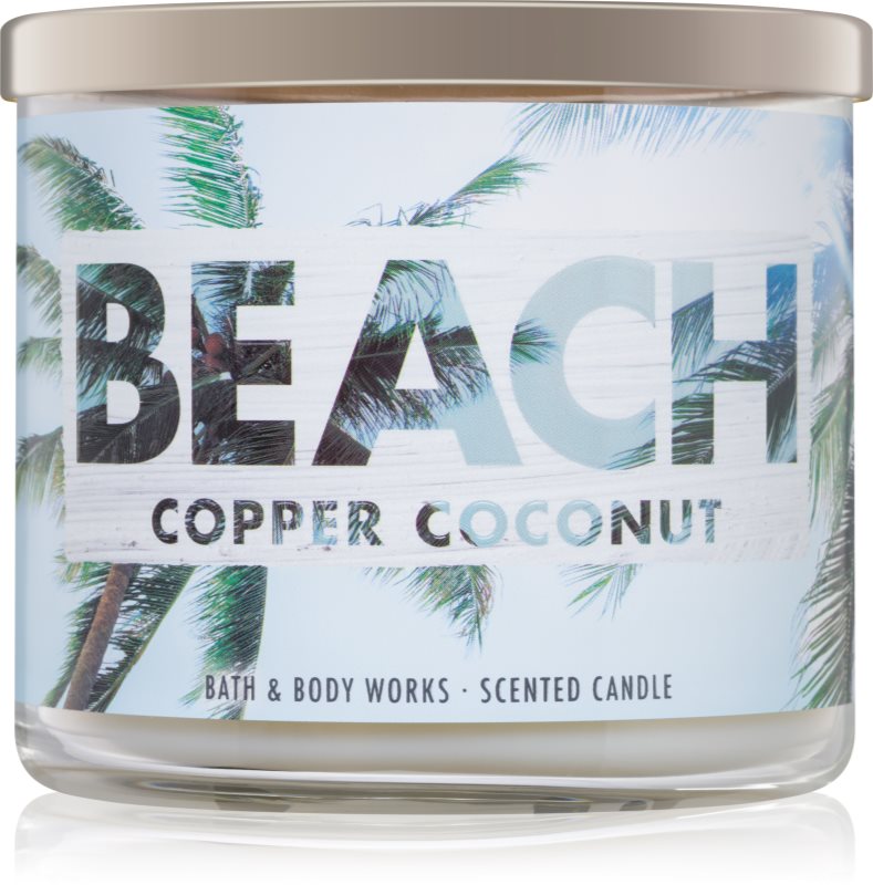 Bath & Body Works Beach Copper Coconut Duftkerze 411 g