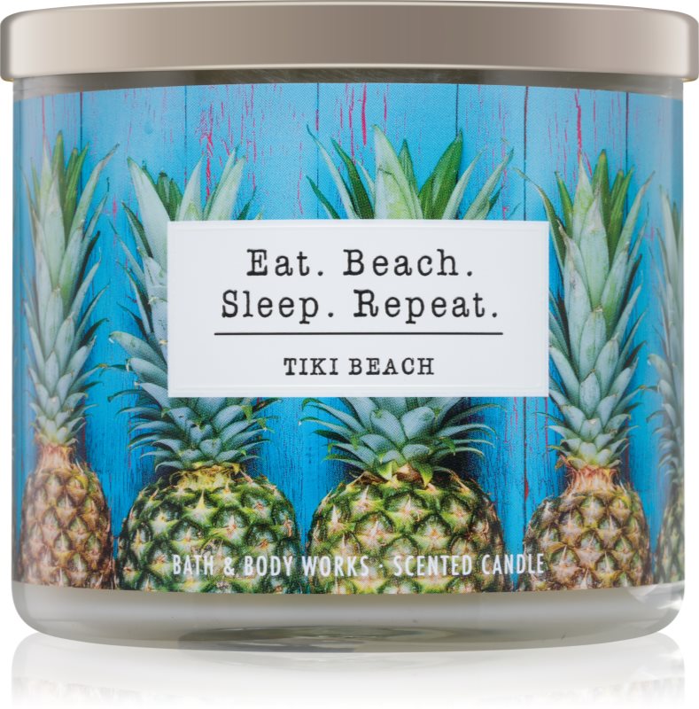 Bath & Body Works Tiki Beach Duftkerze 411 g I. Eat. Beach. Sleep. Repeat.