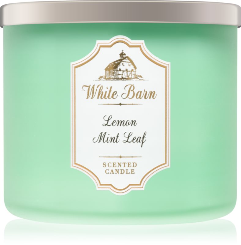 Bath & Body Works Lemon Mint Leaf świeczka zapachowa 411 g