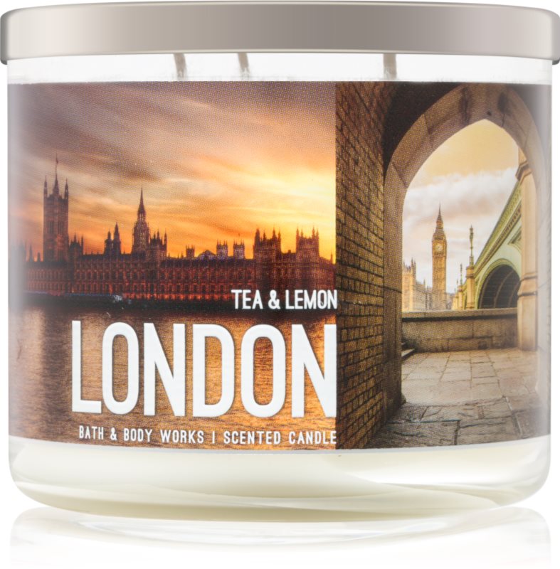Bath & Body Works Tea & Lemon vonná svíčka 411 g London