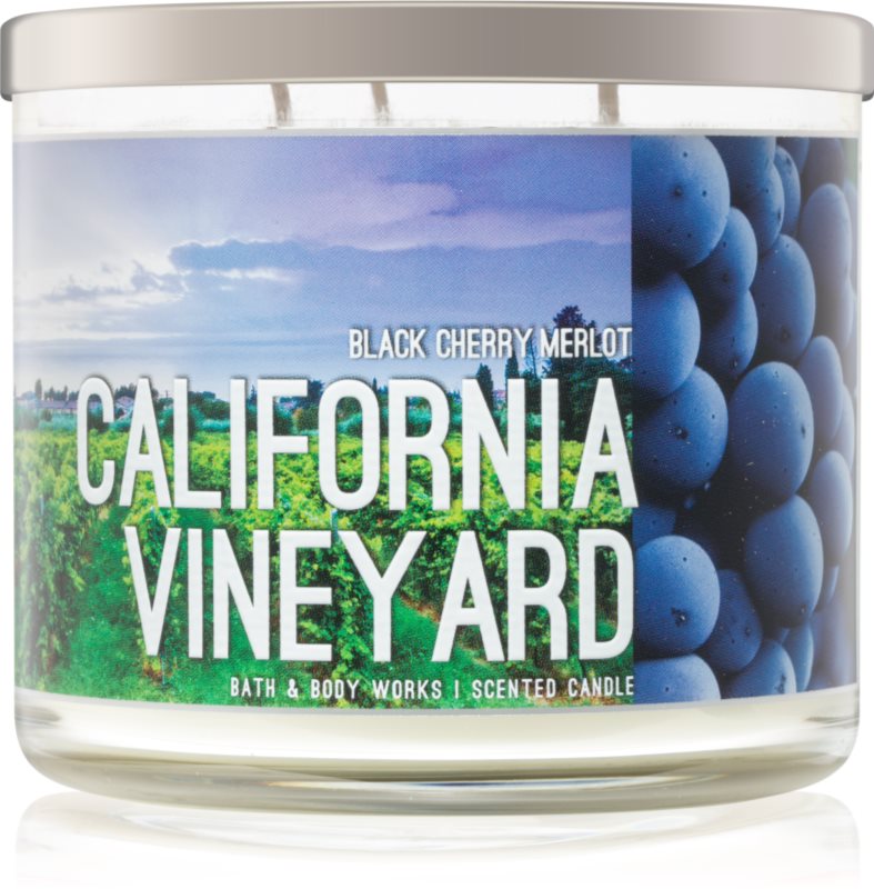 Bath & Body Works Black Cherry Merlot vonná svíčka 411 g California Vineyard