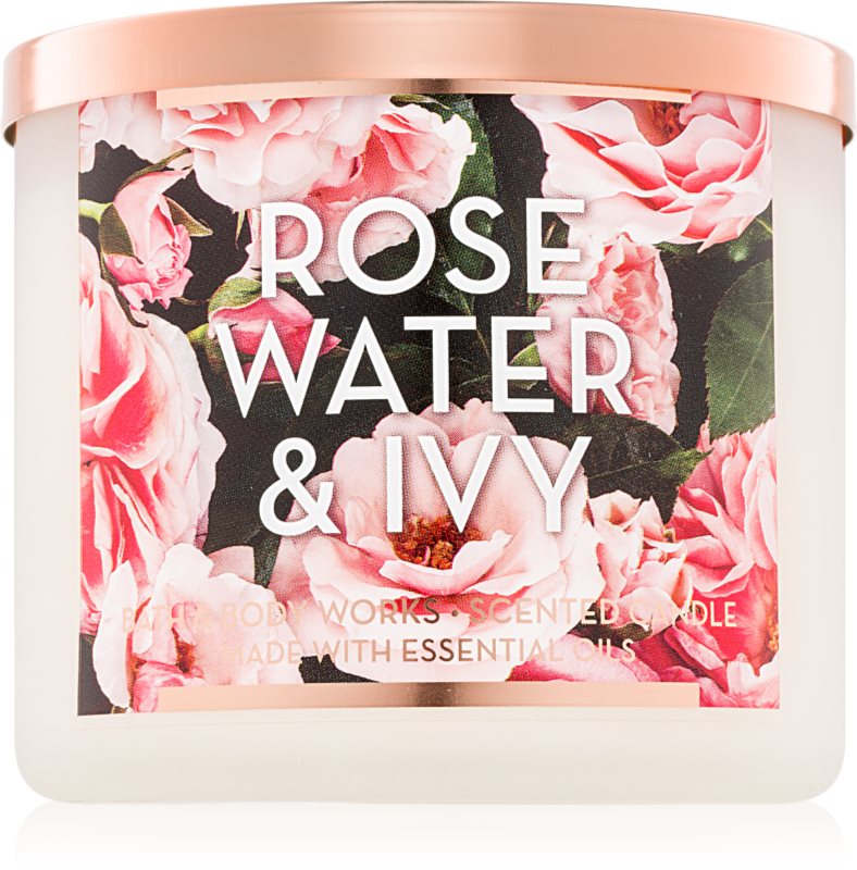 Bath & Body Works Rose Water & Ivy illatos gyertya 411 g II.