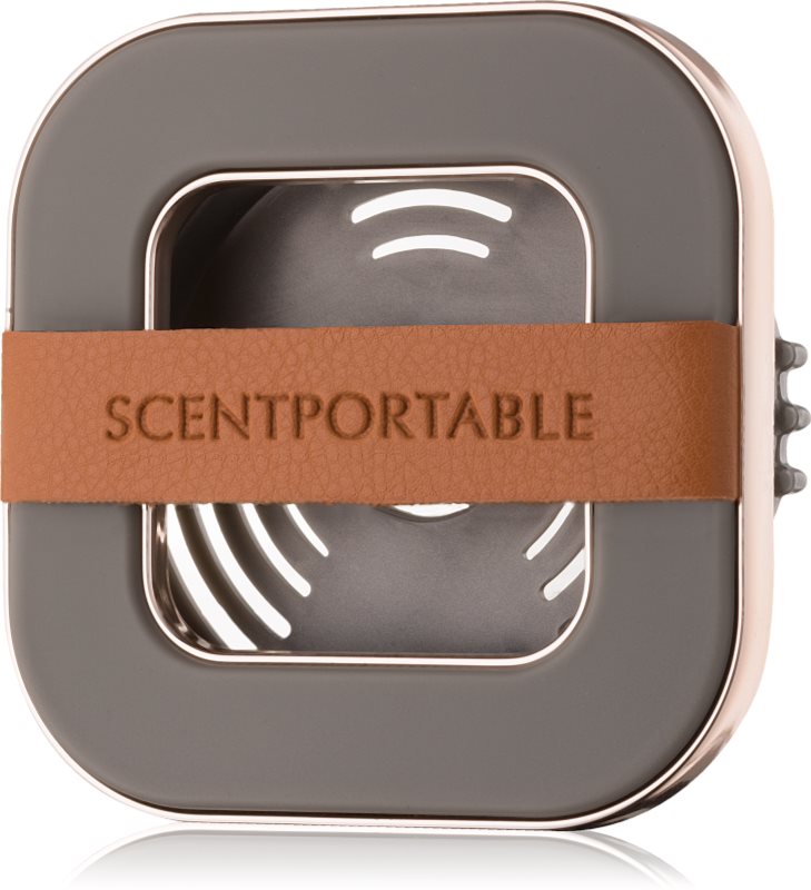 Bath & Body Works Banded Leather Beveled držák na vůni do auta clip