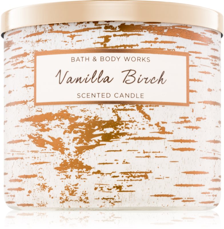 Bath & Body Works Vanilla Birch vonná svíčka 411 g