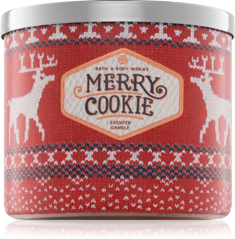 Bath & Body Works Merry Cookie świeczka zapachowa 411 g