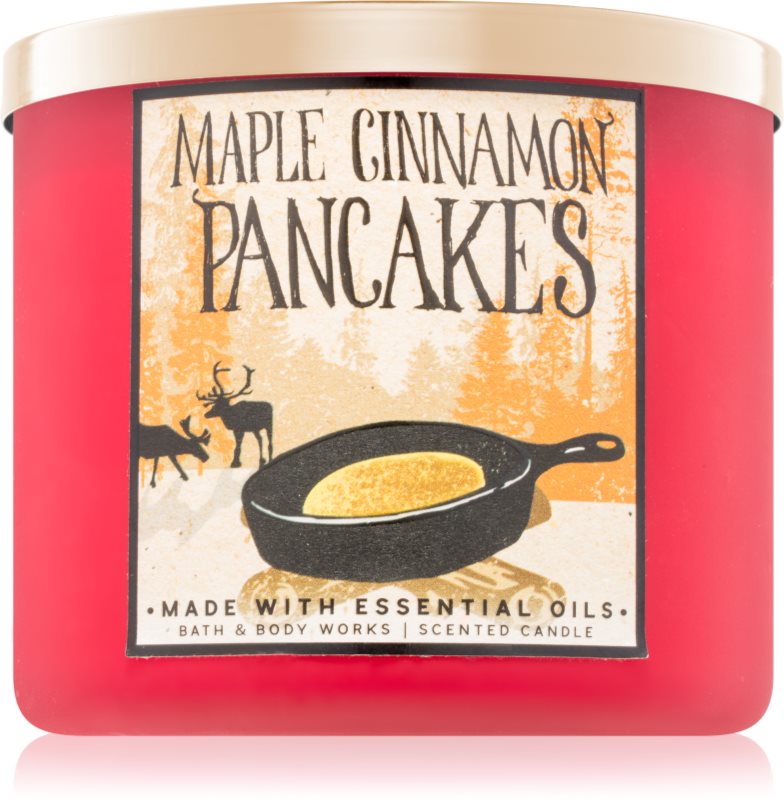 Bath & Body Works Maple Cinnamon Pancakes vonná svíčka 411 g