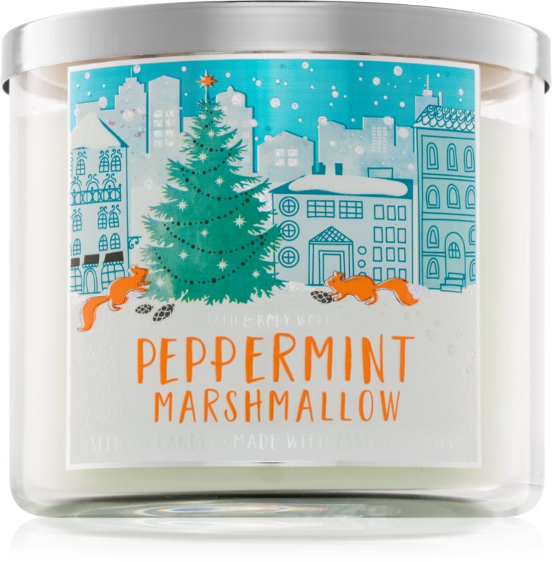 Bath & Body Works Peppermint Marshmallow Duftkerze 411 g