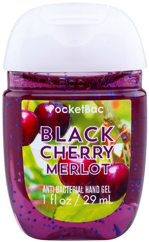 Bath & Body Works PocketBac Black Cherry Merlot Gel antibacterial pentru maini.