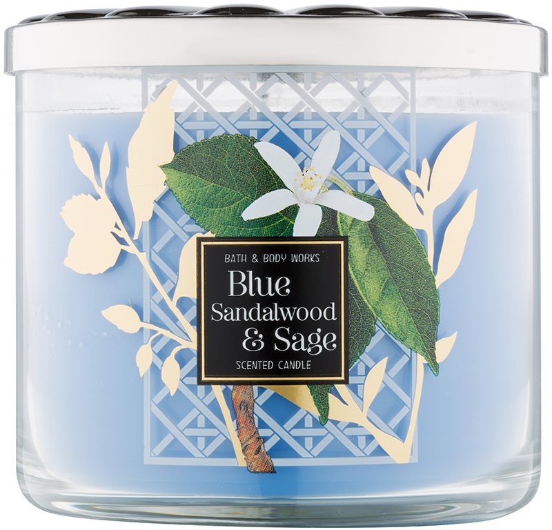 Bath & Body Works Blue Sandalwood & Sage vonná svíčka 411 g