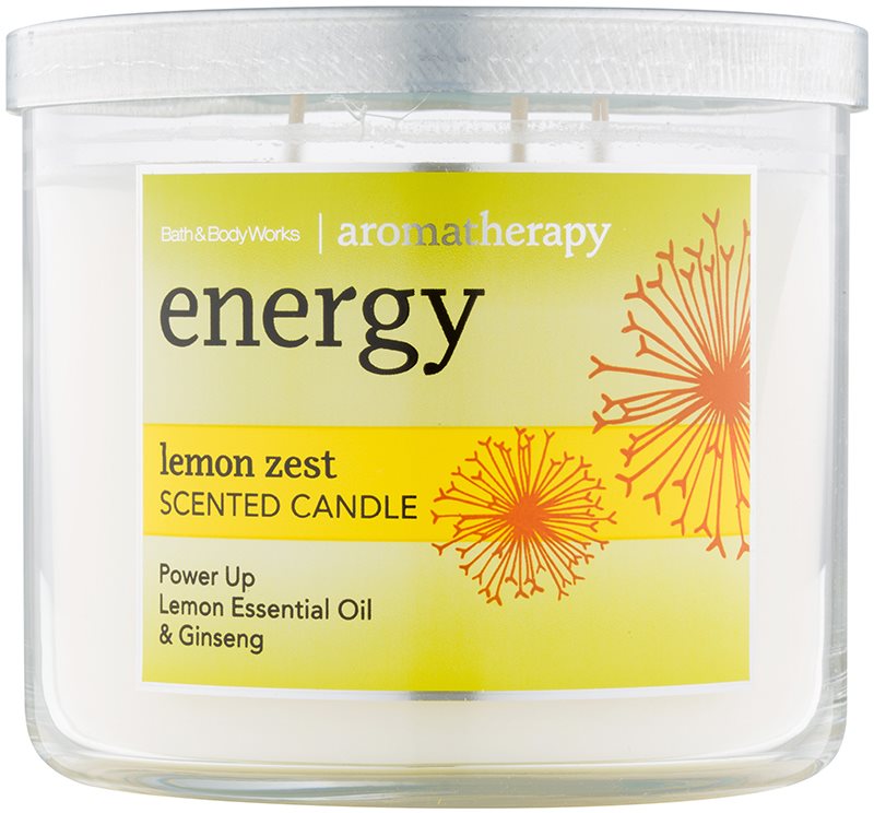 Bath & Body Works Energy Lemon Zest vela perfumado 411 g