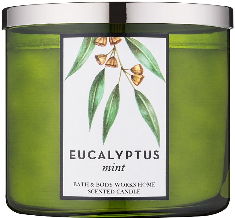 Bath & Body Works Eucalyptus Mint illatos gyertya 411 g