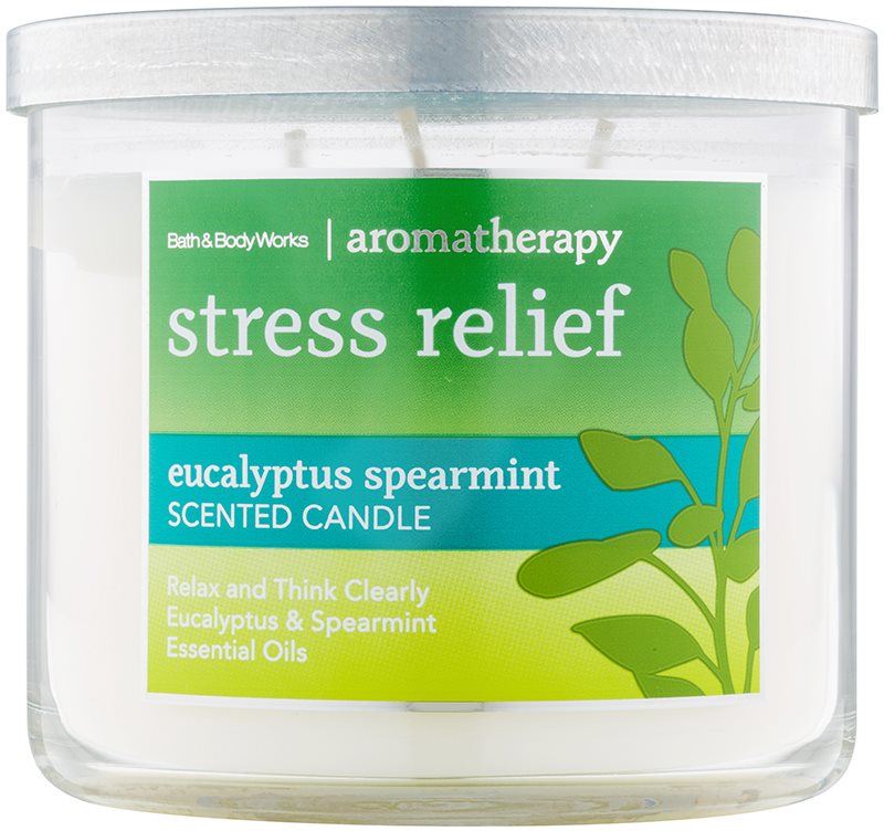 Bath & Body Works Stress Relief Eukalyptus Spearmint Duftkerze 411 g