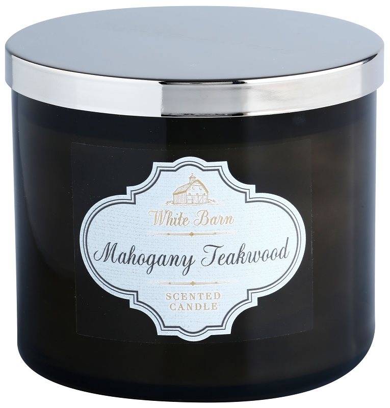 Bath & Body Works White Barn Mahogany Teakwood bougie parfumée 411 g
