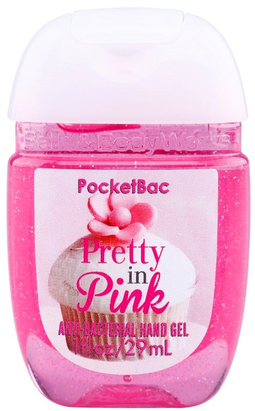 Bath & Body Works PocketBac Pretty in Pink antibakteriální gel na ruce se třpytkami