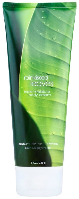 Bath & Body Works Rainkissed Leaves tělový krém pro ženy 226 g