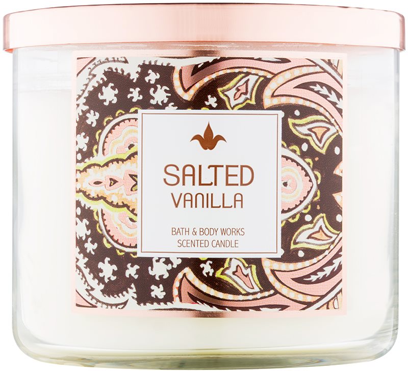 Bath & Body Works Salted Vanilla vela perfumada 411 g