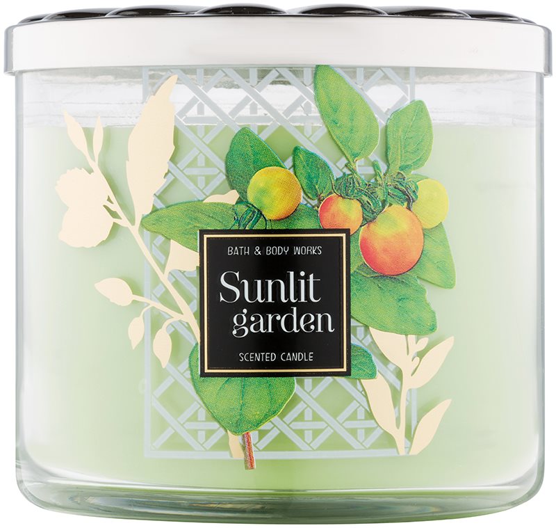 Bath & Body Works Sunlit Garden vonná svíčka 411 g
