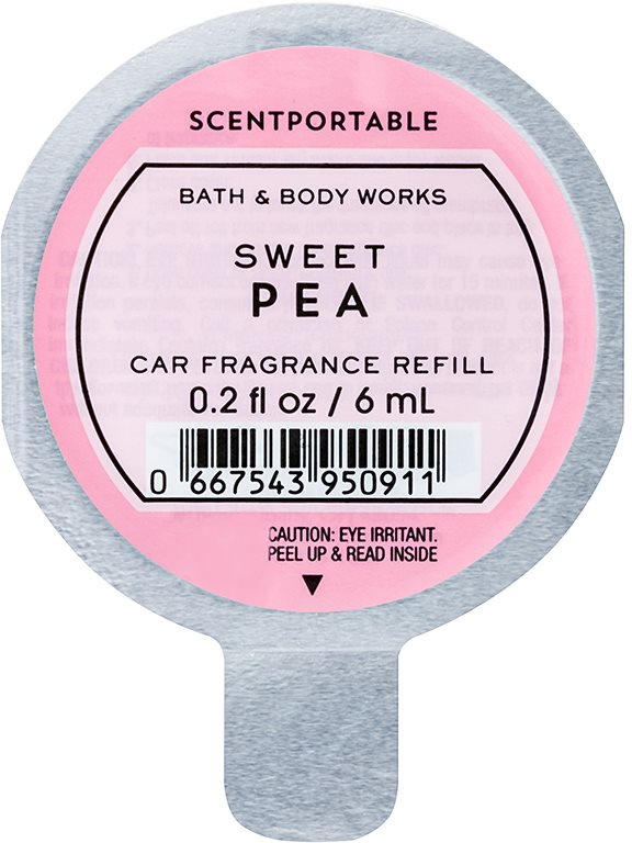Bath & Body Works Sweet Pea vůně do auta 6 ml náhradní náplň