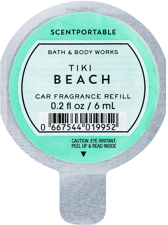 Bath & Body Works Tiki Beach vôňa do auta 6 ml náhradná náplň