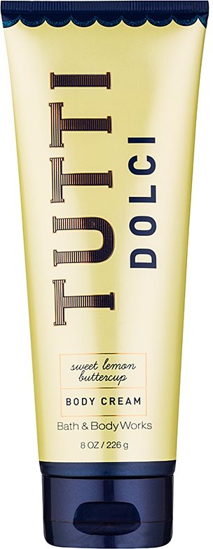 Bath & Body Works Tutti Dolci Sweet Lemon Buttercup Bodycrème voor Vrouwen 226 gr