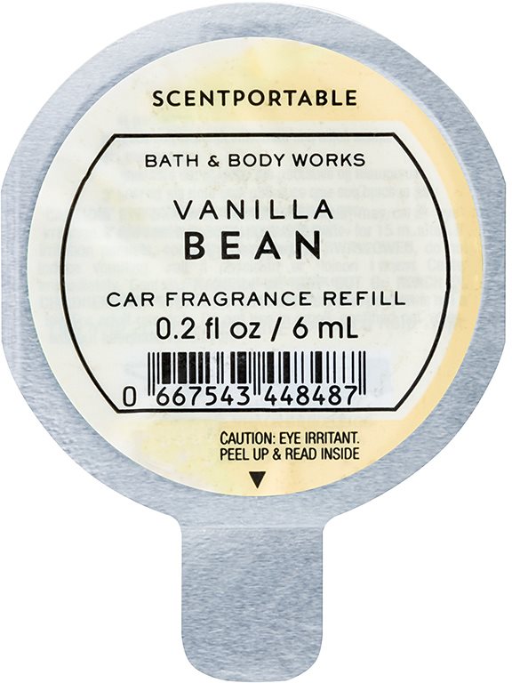 Bath & Body Works Vanilla Bean odświeżacz do samochodu 6 ml