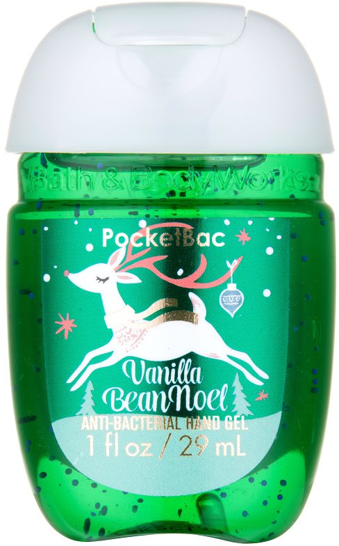 Bath & Body Works PocketBac Vanilla Bean Noel antibakteriálny gél na ruky