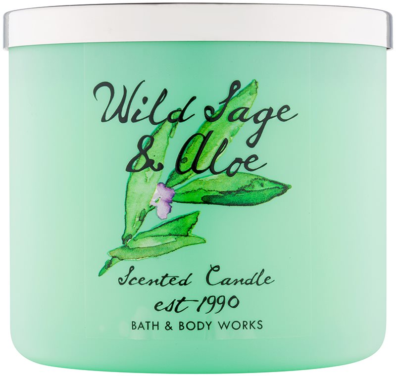 Bath & Body Works Wild Sage & Aloe świeczka zapachowa 411 g