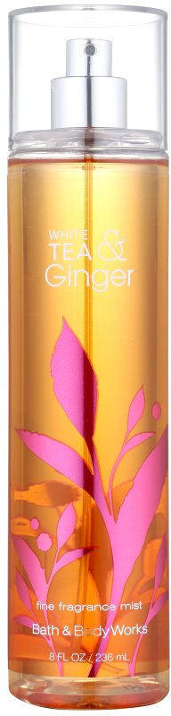 Bath & Body Works White Tea & Ginger testápoló spray nőknek 236 ml