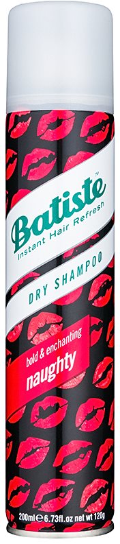 Batiste Naughty Droog Shampoo voor Absorbatie van Overtollig Vetaanmaak en voor Fris Haar