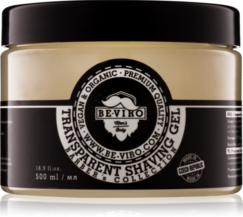 Be-Viro Men’s Only Shaving transparentný gél na holenie