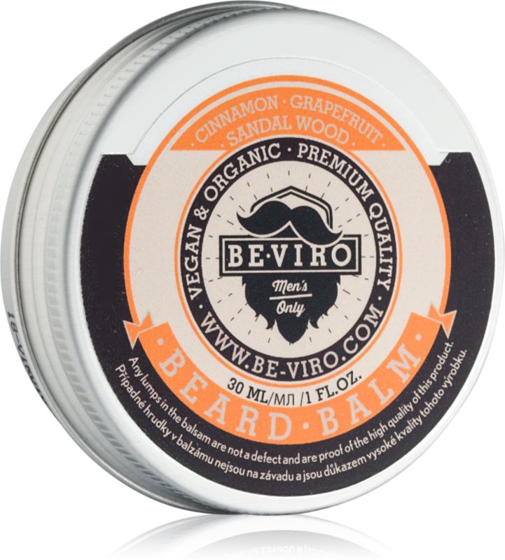 Be-Viro Men’s Only Grapefruit, Cinnamon, Sandal Wood balzam na fúzy