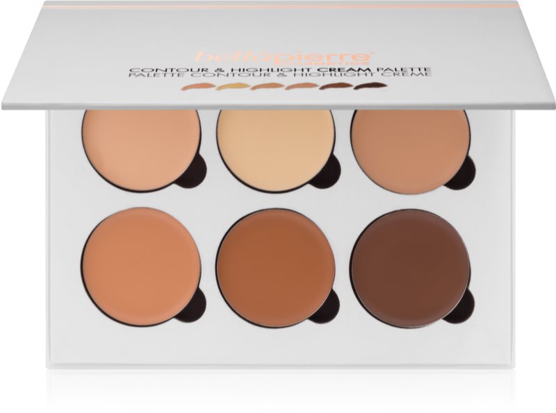 BelláPierre Contour & Highlight palette contour de visage crémeux