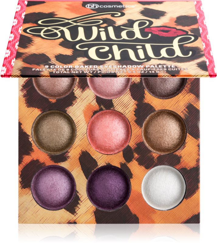 BH Cosmetics Wild Child палітра тіней з дзеркальцем