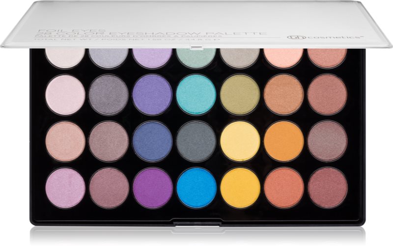 BH Cosmetics 28 Color Foil палітра тіней для повік металік