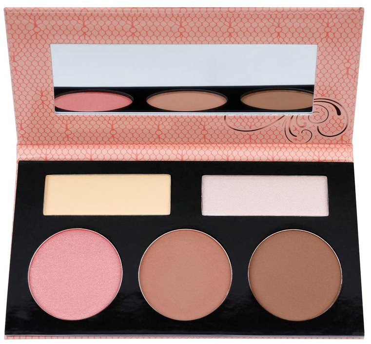 BH Cosmetics Forever Nude Sculpt & Glow palette contour de visage avec miroir
