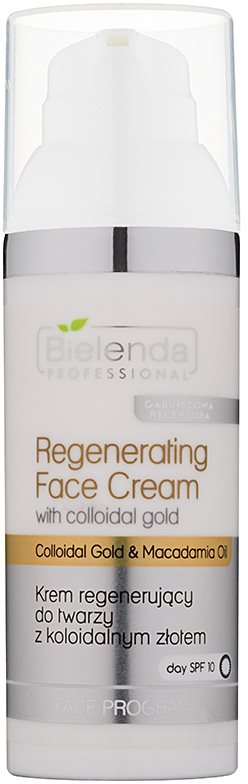 Bielenda Professional Collodial Gold & Macadamia Oil regenerierende Creme LSF 10