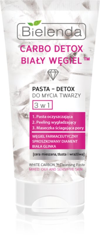 Bielenda Carbo Detox White Carbon reinigingspasta 3in1