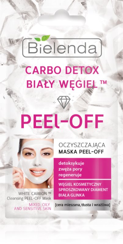 Bielenda Carbo Detox White Carbon maschera peel-off detergente