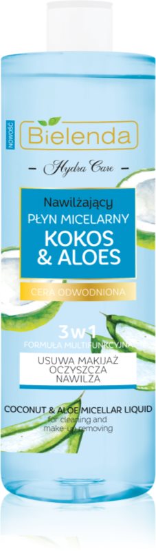 Bielenda Hydra Care Coconut & Aloe micelarna voda za skidanje šminke za dehidrirano suho lice