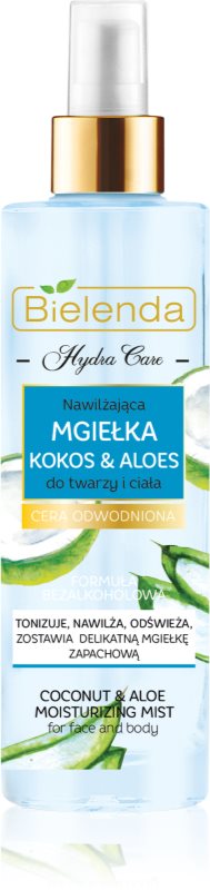 Bielenda Hydra Care Coconut & Aloe mgiełka nawilżająca do twarzy i ciała