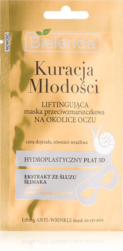 Bielenda Youth Therapy liftingová plátýnková maska na oční okolí