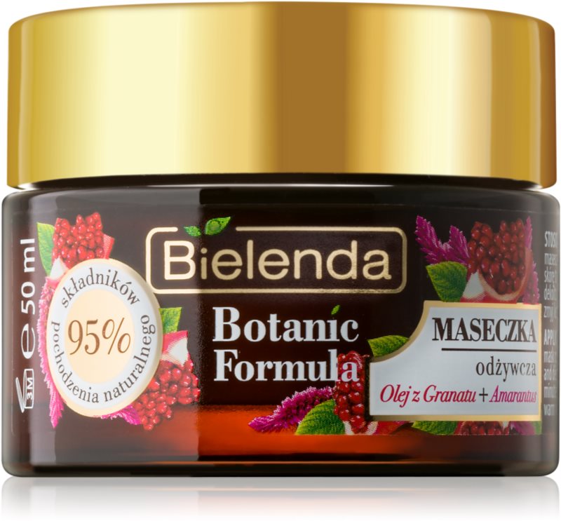 Bielenda Botanic Formula Pomegranate Oil + Amaranth maschera idratante e nutriente viso