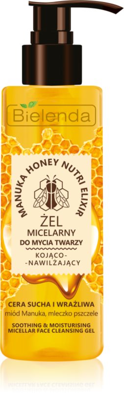 Bielenda Manuka Honey gel micellare detergente per lenire la pelle