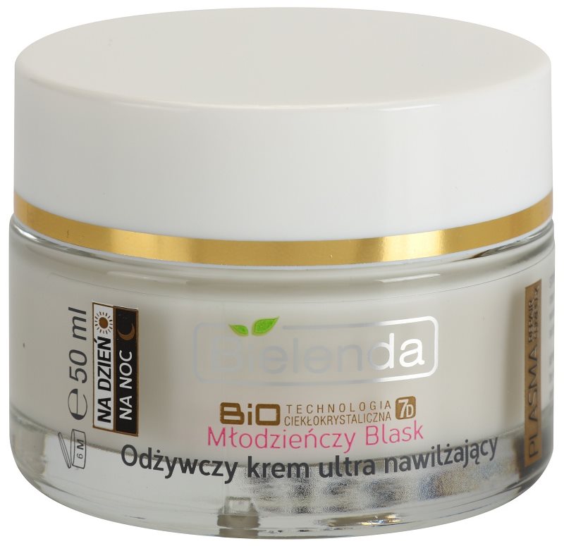 Bielenda BioTech 7D Youthful Glow nährende und feuchtigkeitsspendende Creme für trockene bis empfindliche Haut