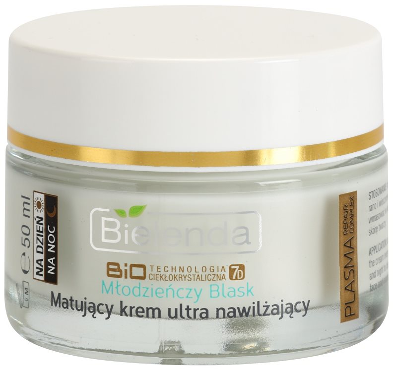 Bielenda BioTech 7D Youthful Glow matirajuća krema s hidratacijskim učinkom
